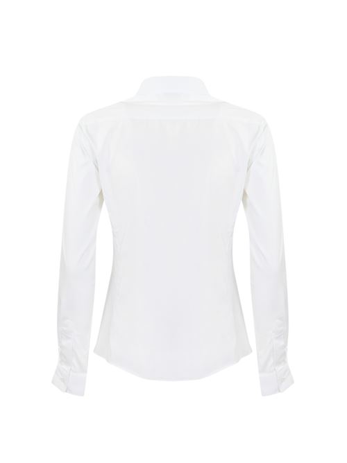 Camicia in popeline con collo italiano bianco FAY | NCWA148565S ORMB001